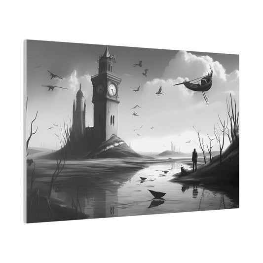 Black and White Art - Side Angle