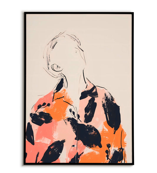 Minimalist Fashion Art - Printable Wall Art / Poster. Download this elegant design to add a touch of sophistication and style to your decor.