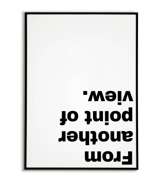 Printable poster exploring different perspectives, encouraging empathy and understanding.