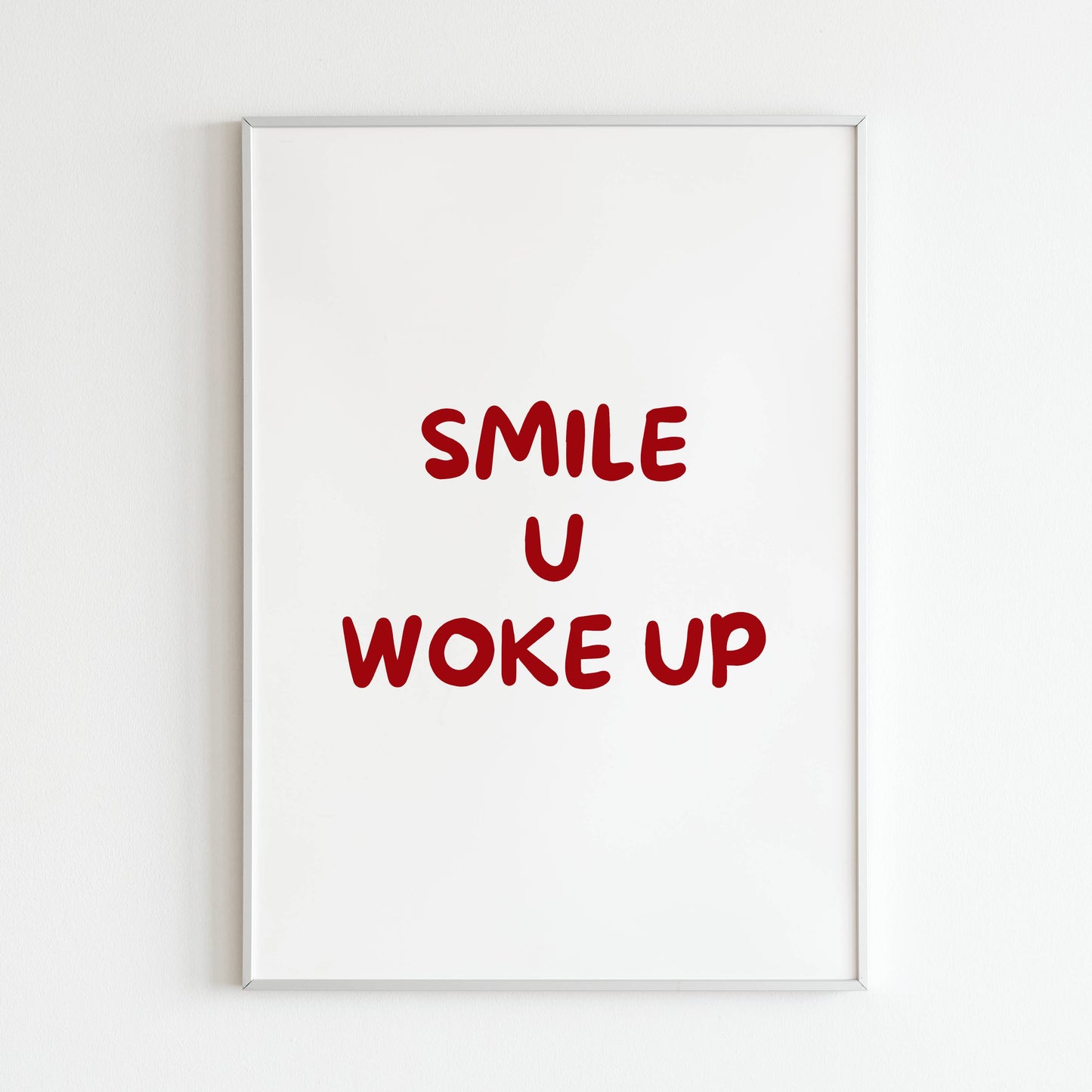 Downloadable typography wall art for a reminder to find joy in each day.