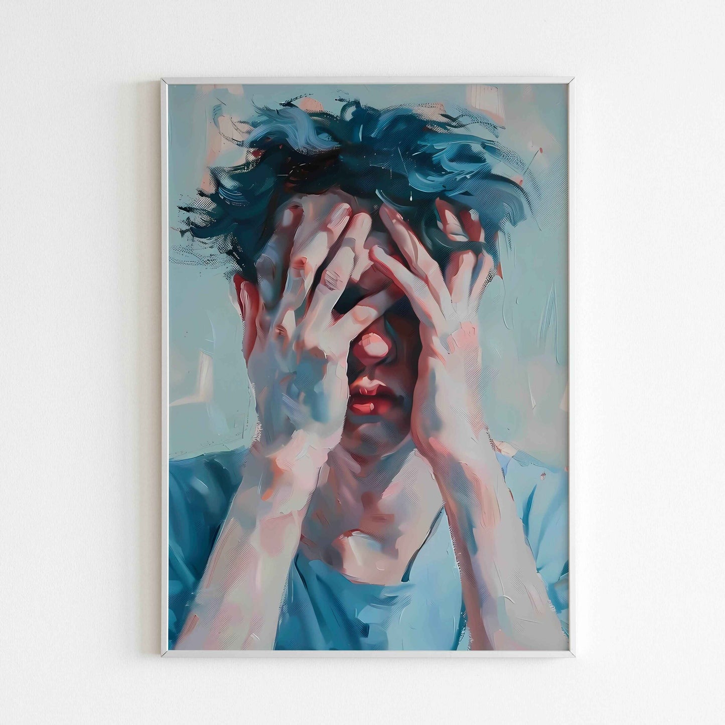 Downloadable Gentle Cover abstract art print for a unique touch to your walls.