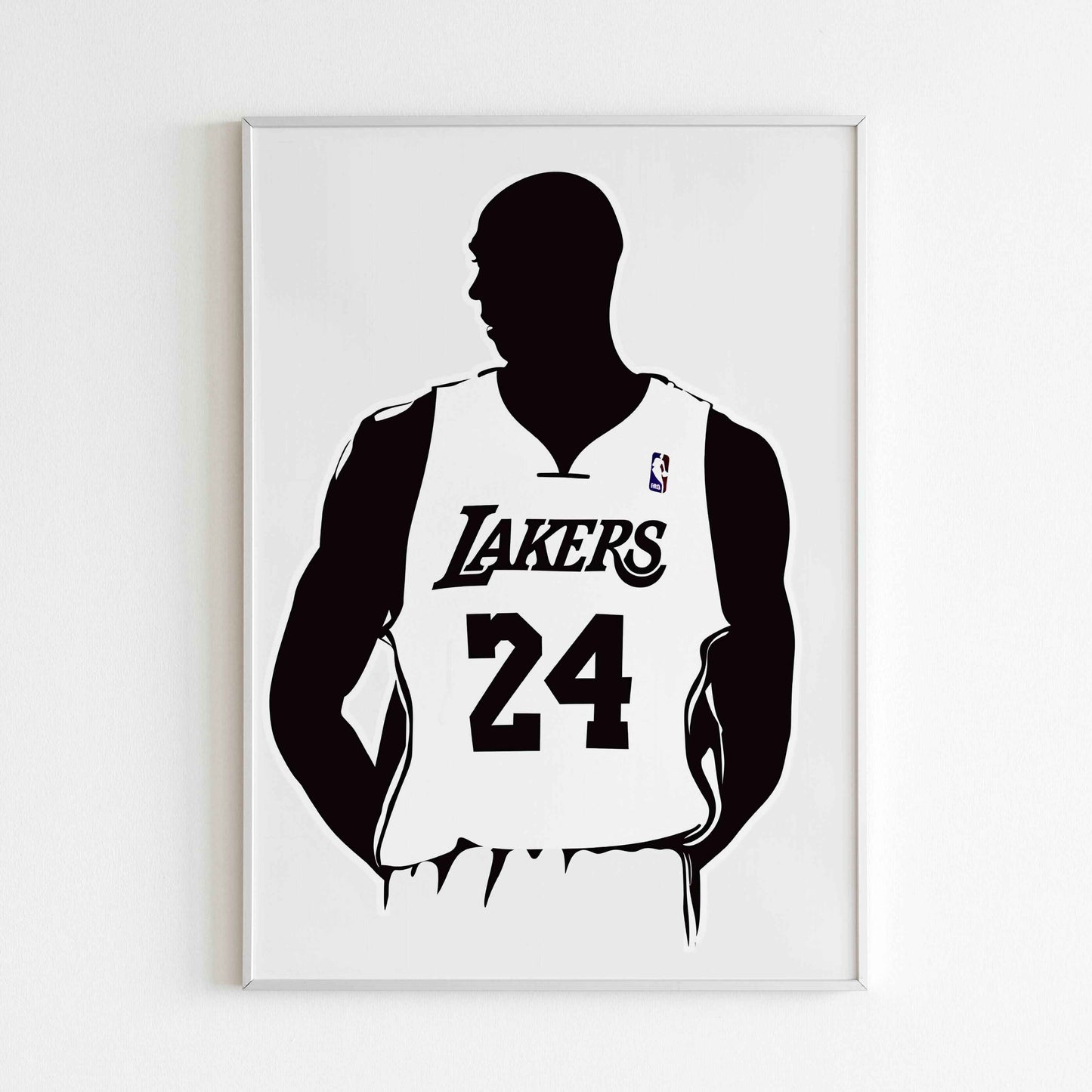Downloadable Kobe's Silhouette abstract art print for a unique touch to your walls.