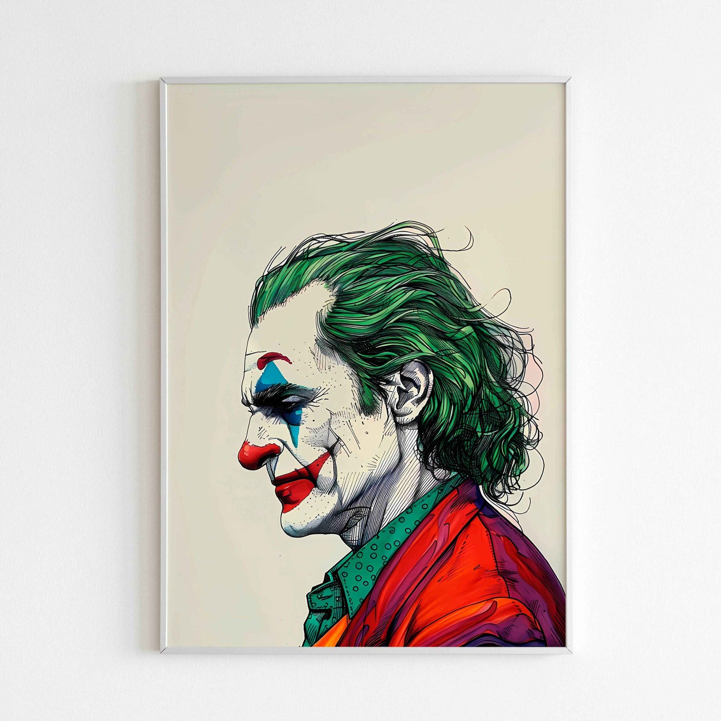 Downloadable Joker(2 of 2) abstract art print for a unique touch to your walls.
