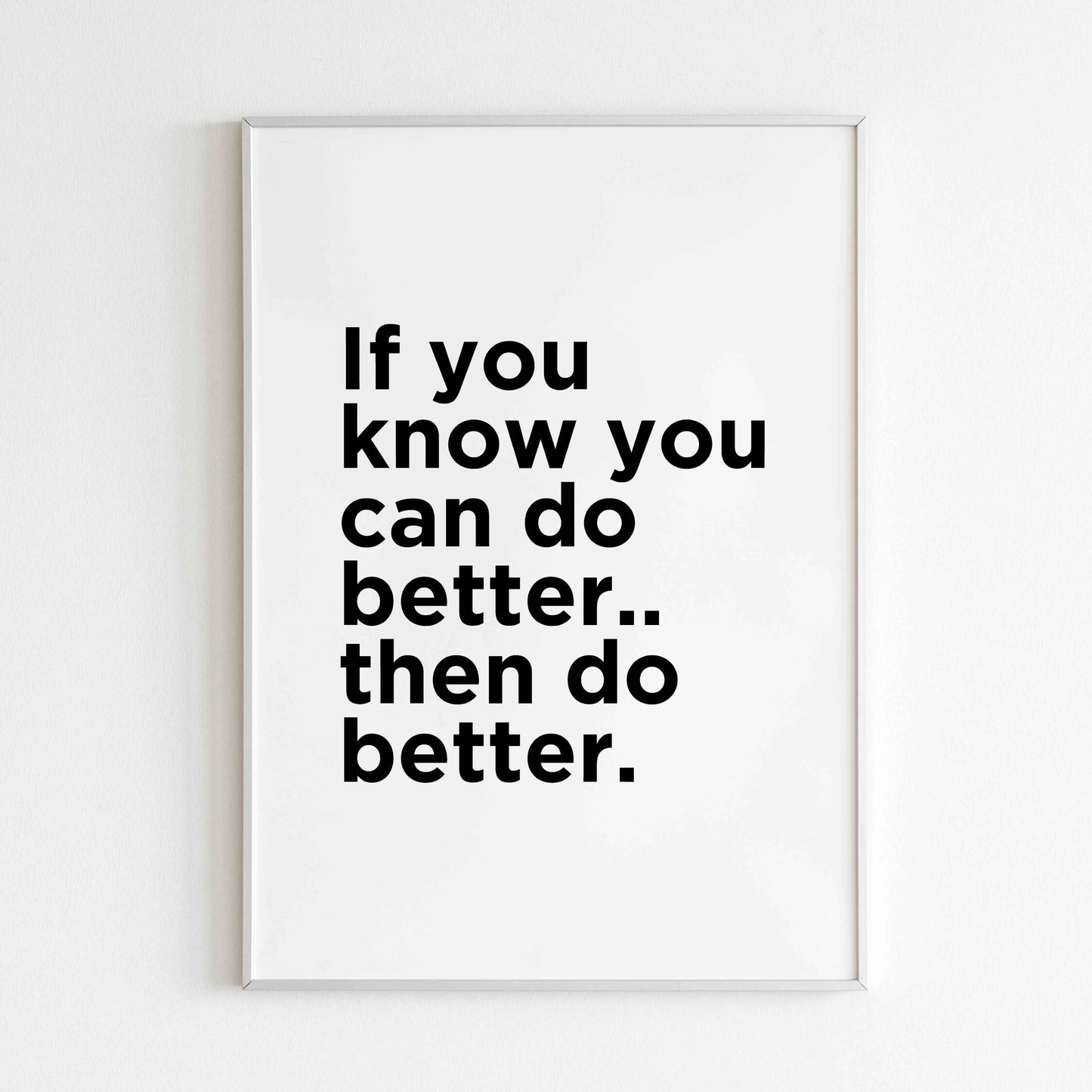 Inspirational quote wall art pushing you to reach your full potential