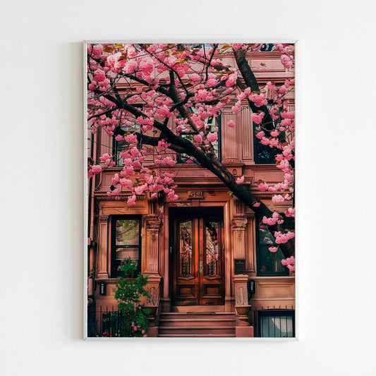 NYC bloom poster, showcasing the beauty of flowers amidst the urban jungle.