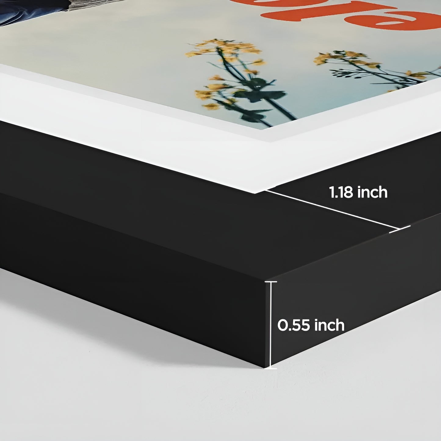 Acid-free vinyl record frames with acrylic covers for modern home decor
