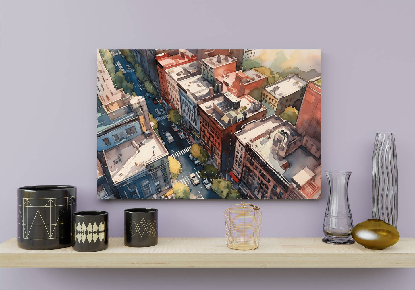 watercolor painting or watercolor prints - front angle 3