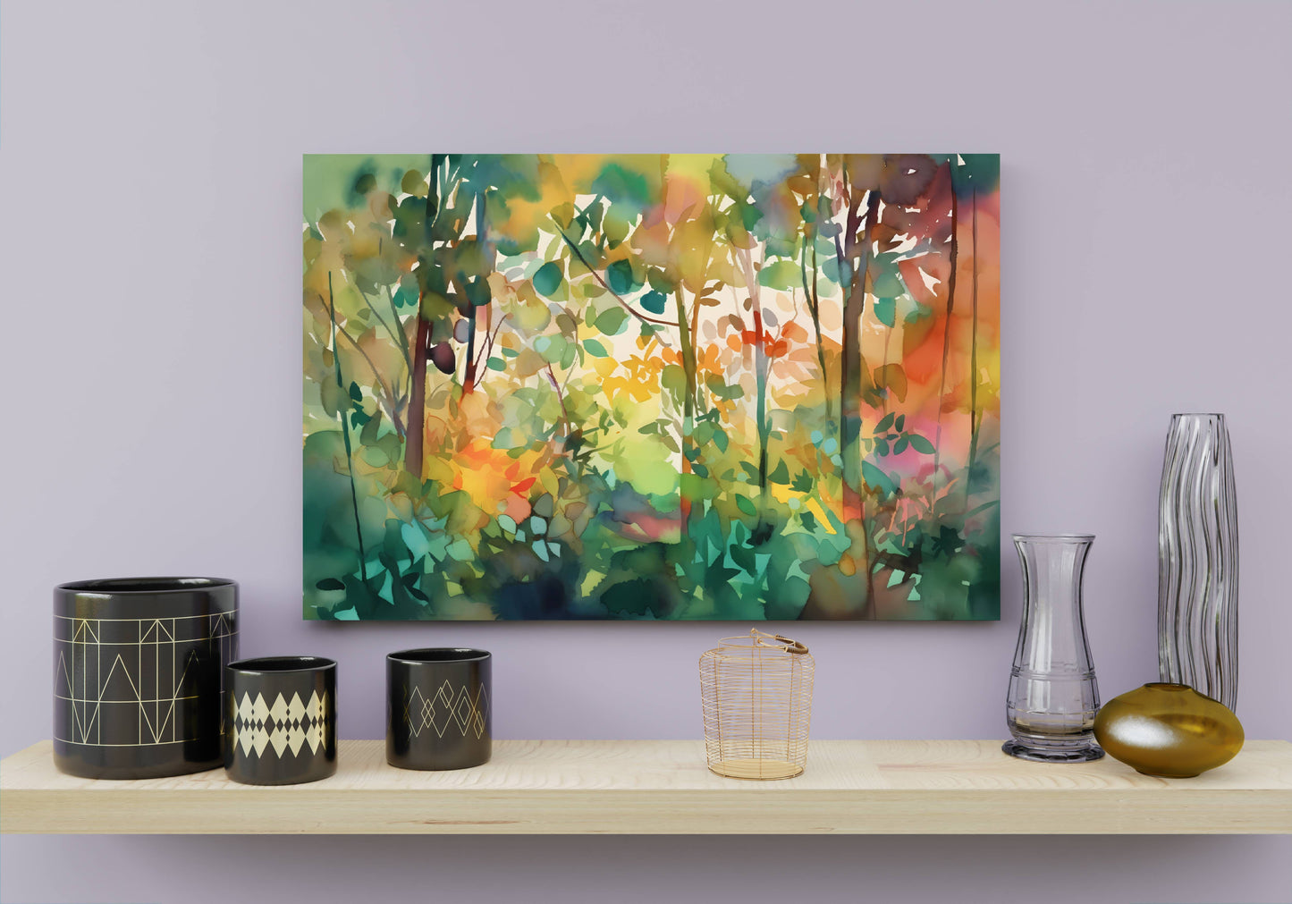 watercolor painting or watercolor prints - front angle