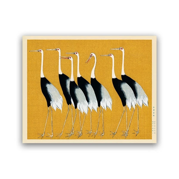 Red Crane Hokusai Eclectic Gallery Poster