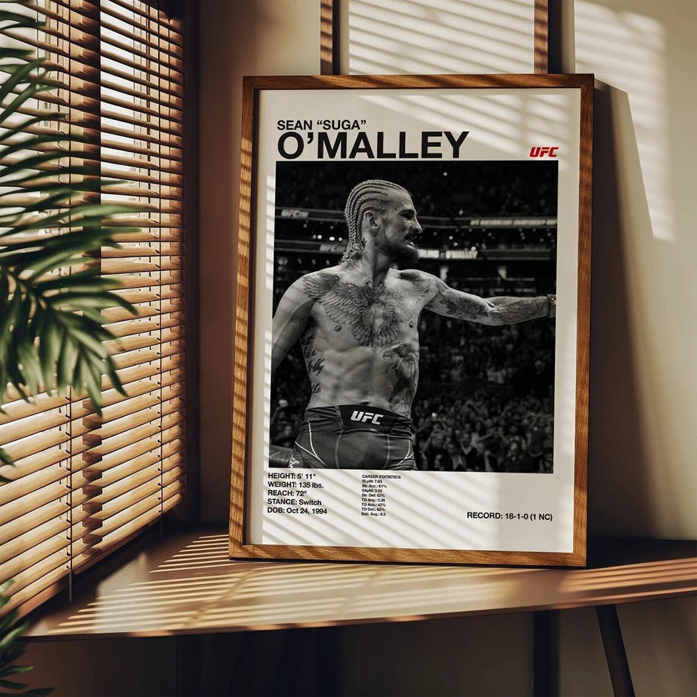 Boxing Fighting Star Canvas Wall Art Print Poster MMA Decorative Painting Home Decor Boxing Lover Gift Unframed
