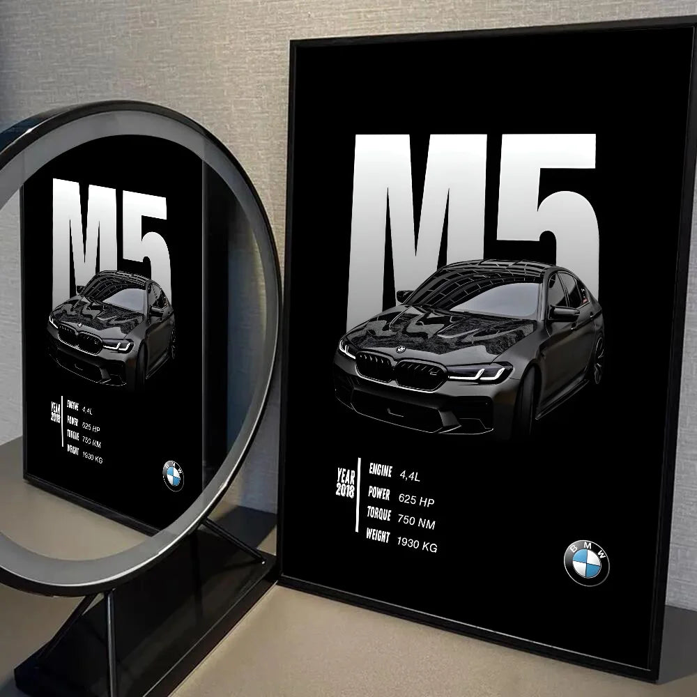 Black And White BMW Posters