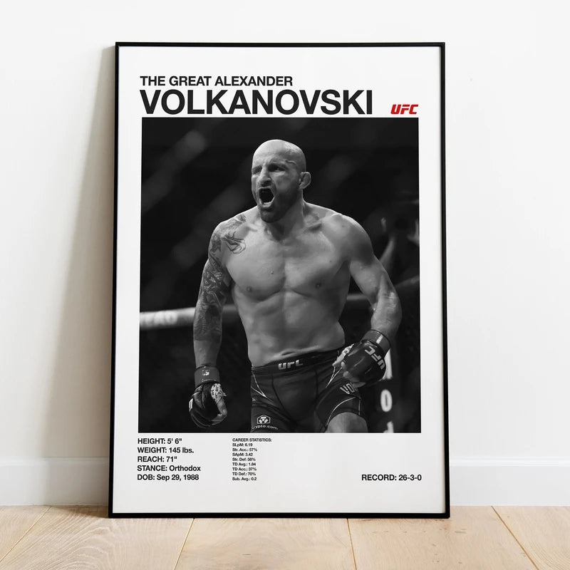 Black And White UFC Posters