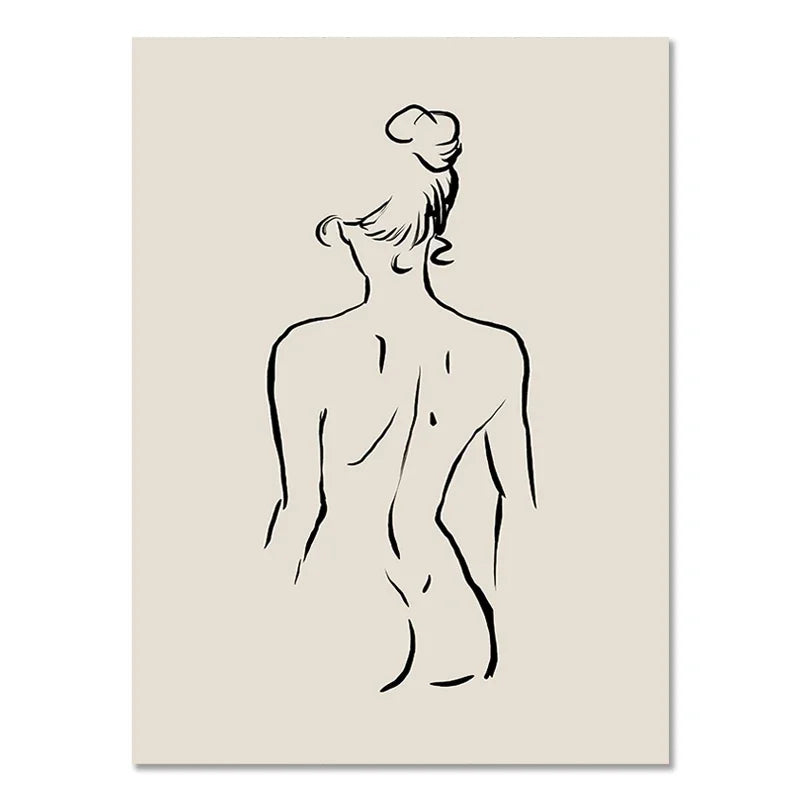 Abstract Boho Geometric Line Posters