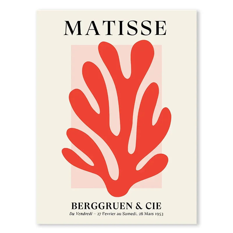 Matisse Abstract Canvas Poster