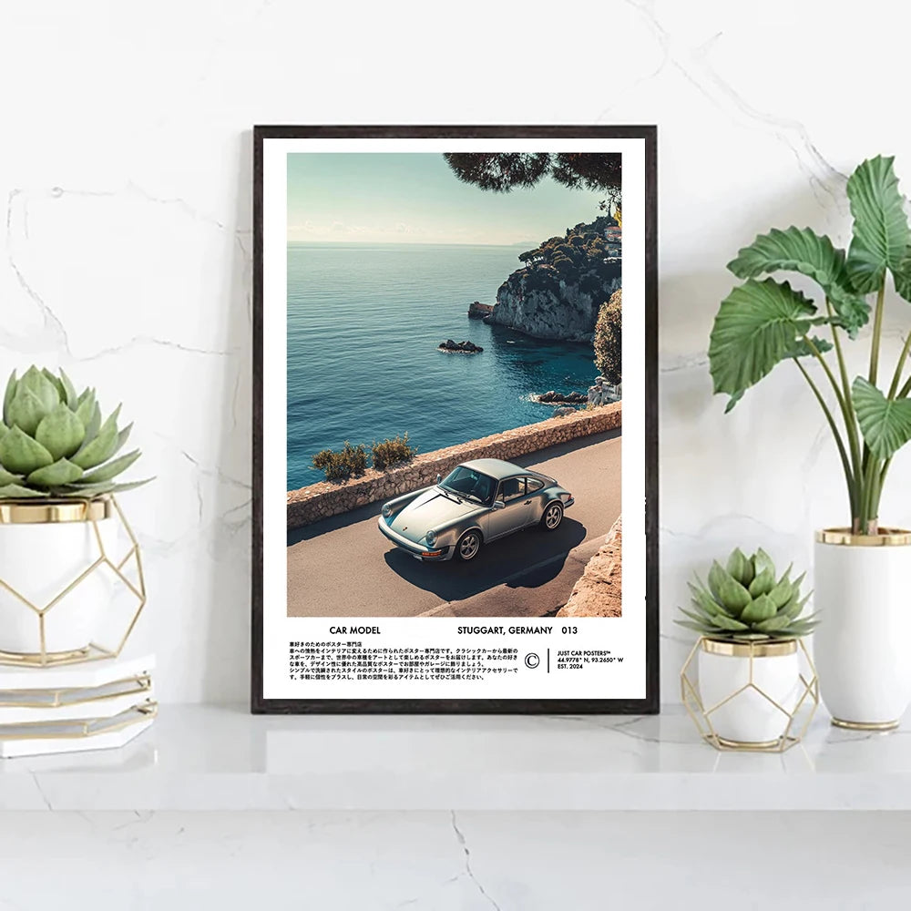 Supercar Canvas Wall Art Print