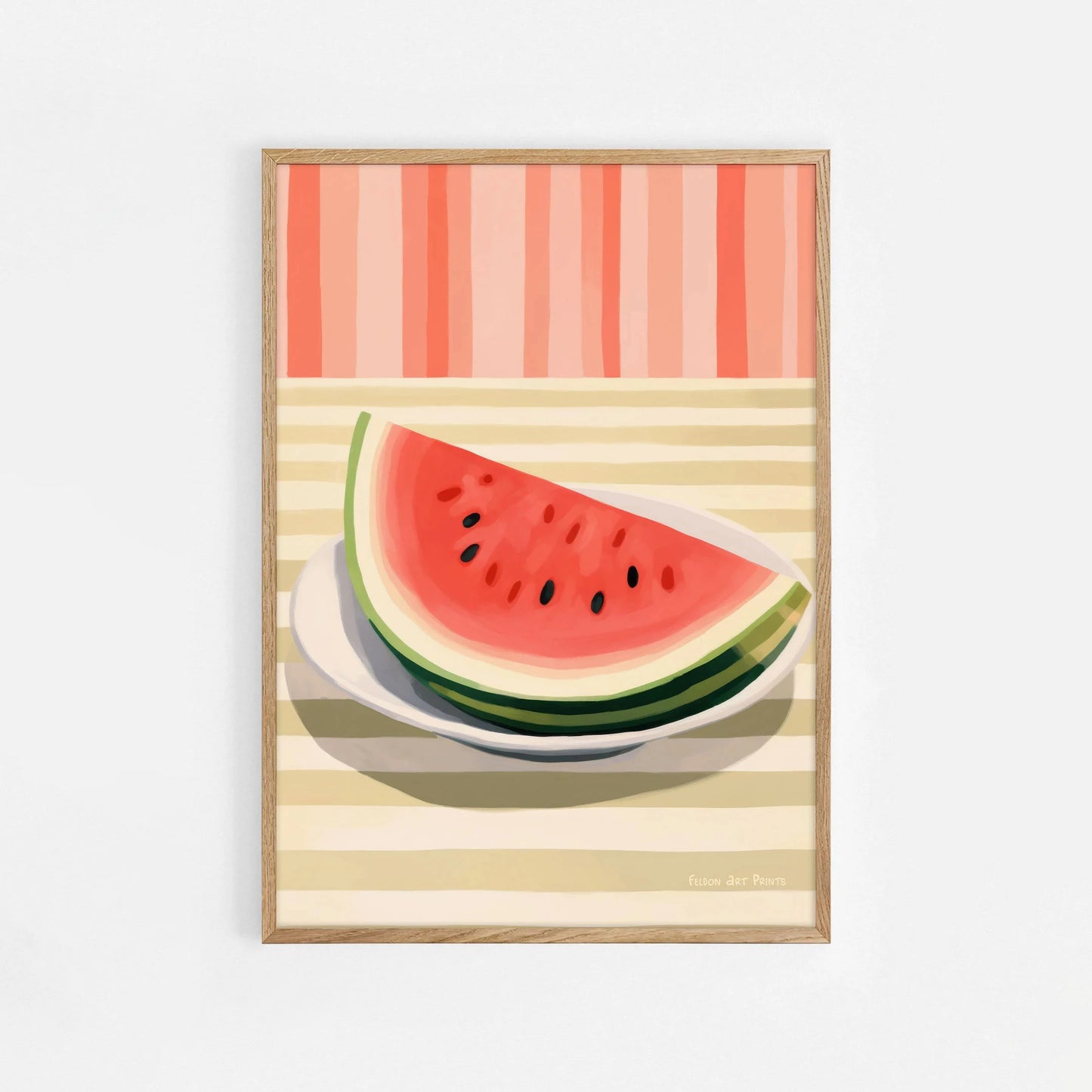 Maximalist Abstract Fruit Wall Art Print