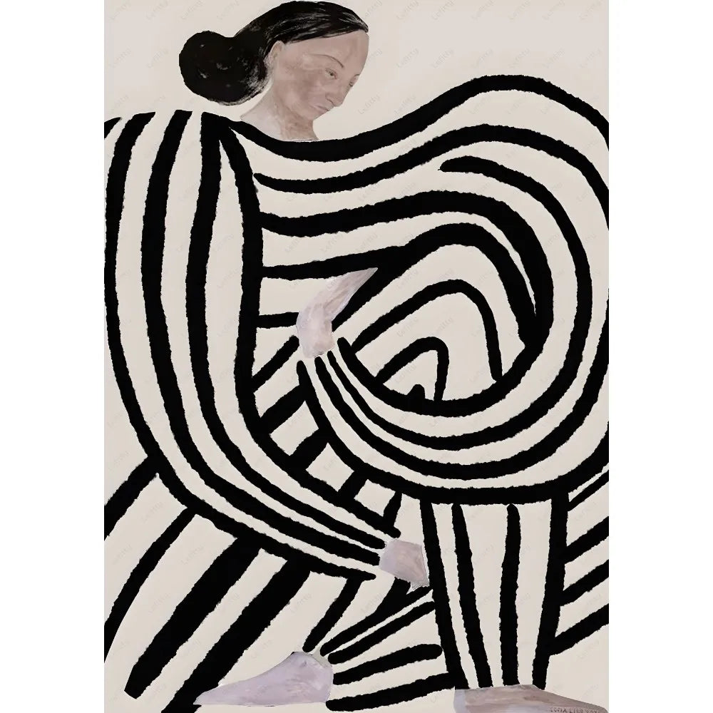 Abstract Woman Art Modern Poster