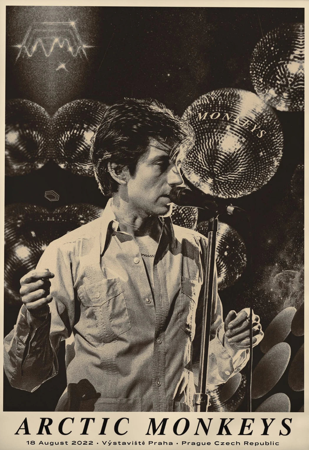 Vintage Arctic Monkeys Rock Band Music Poster