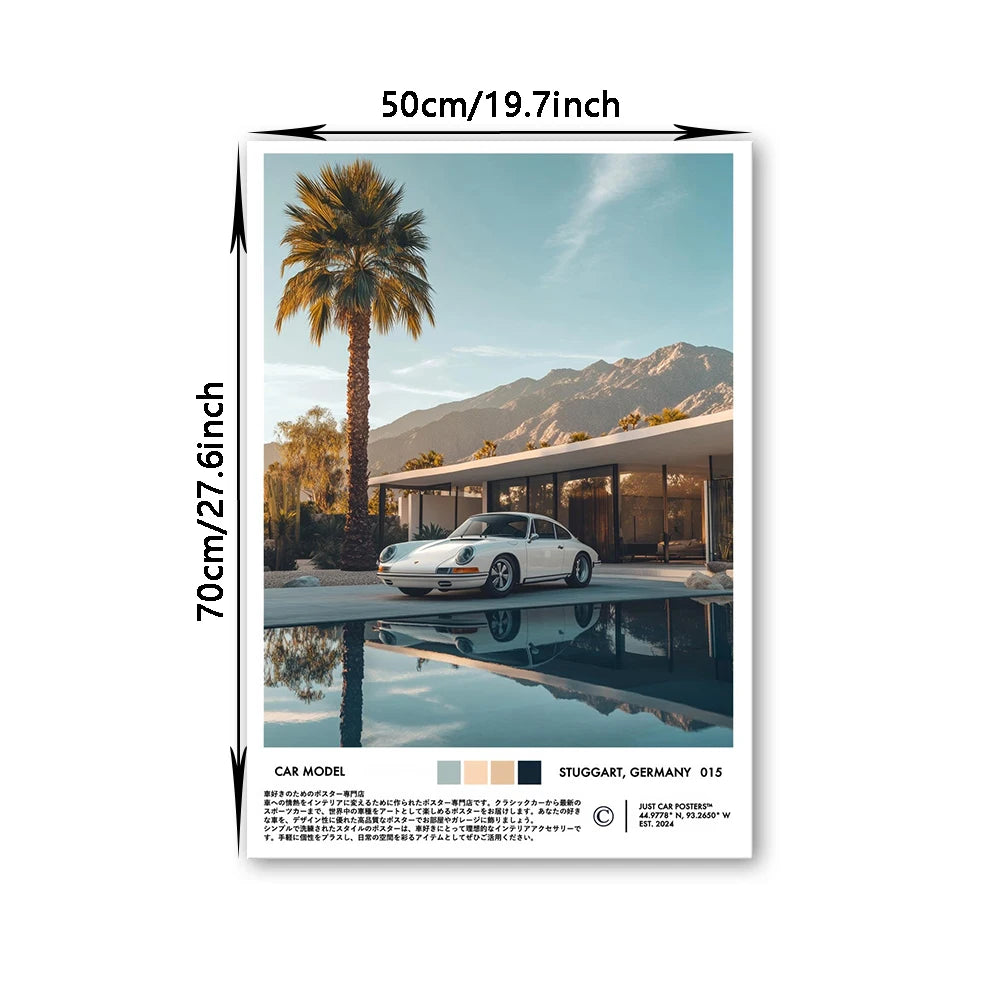 Supercar Canvas Wall Art Print