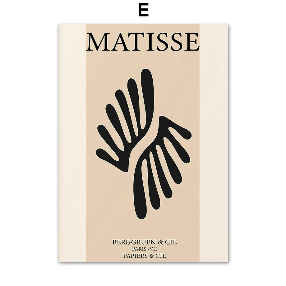 Bohe Matisse Black Line Body Poster