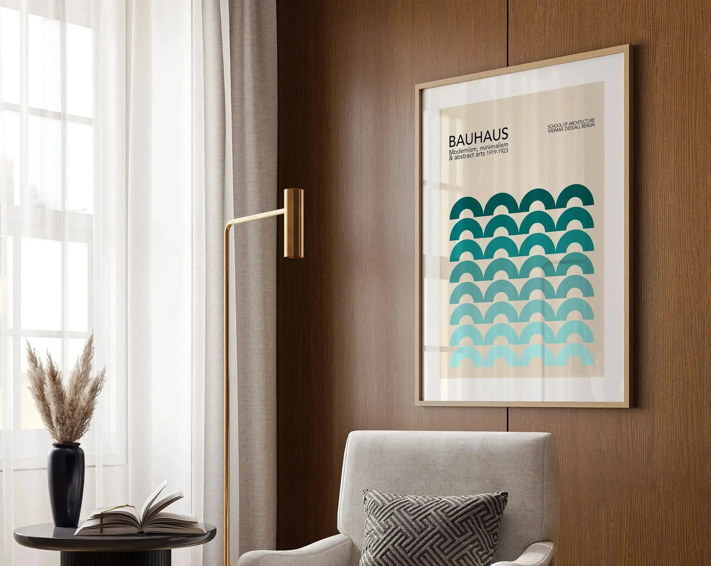 Modernist Bauhaus Geometric Poster