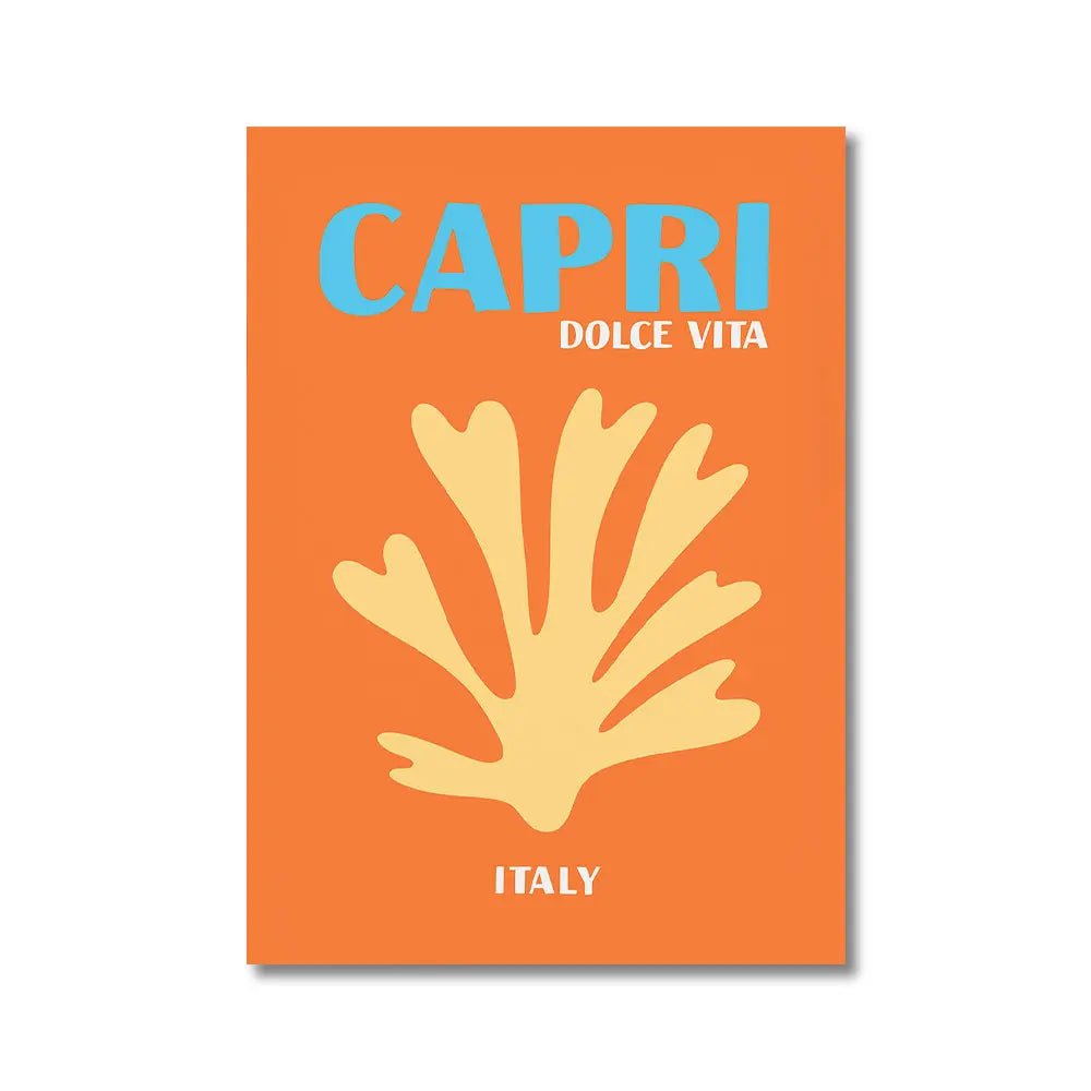 Modern Maximalist Scenic Travel Print Poster