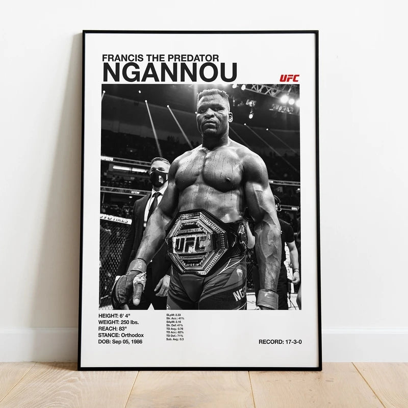 Black And White UFC Posters