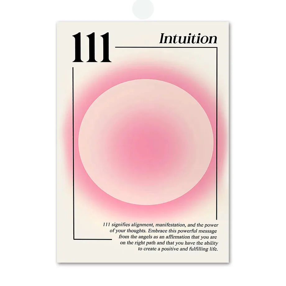 Pink Angel Number Poster