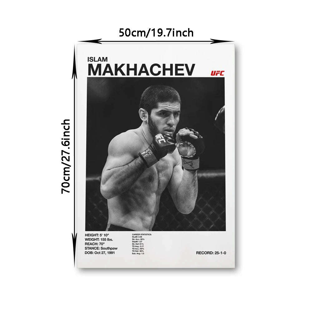 Boxing Fighting Star Canvas Wall Art Print Poster MMA Decorative Painting Home Decor Boxing Lover Gift Unframed