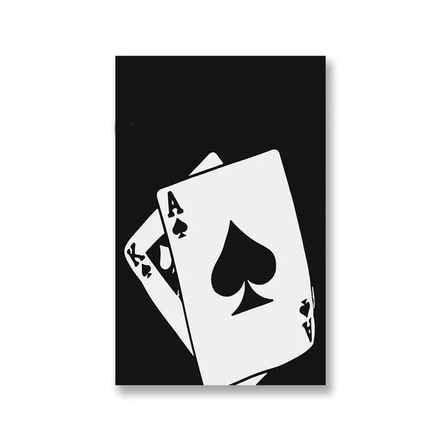 Black And White No Ball Art Poster Billiards Club Wall Art