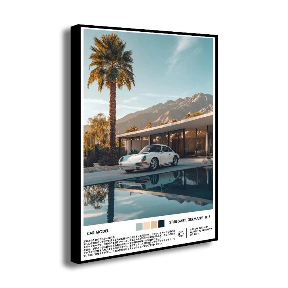 Supercar Canvas Wall Art Print