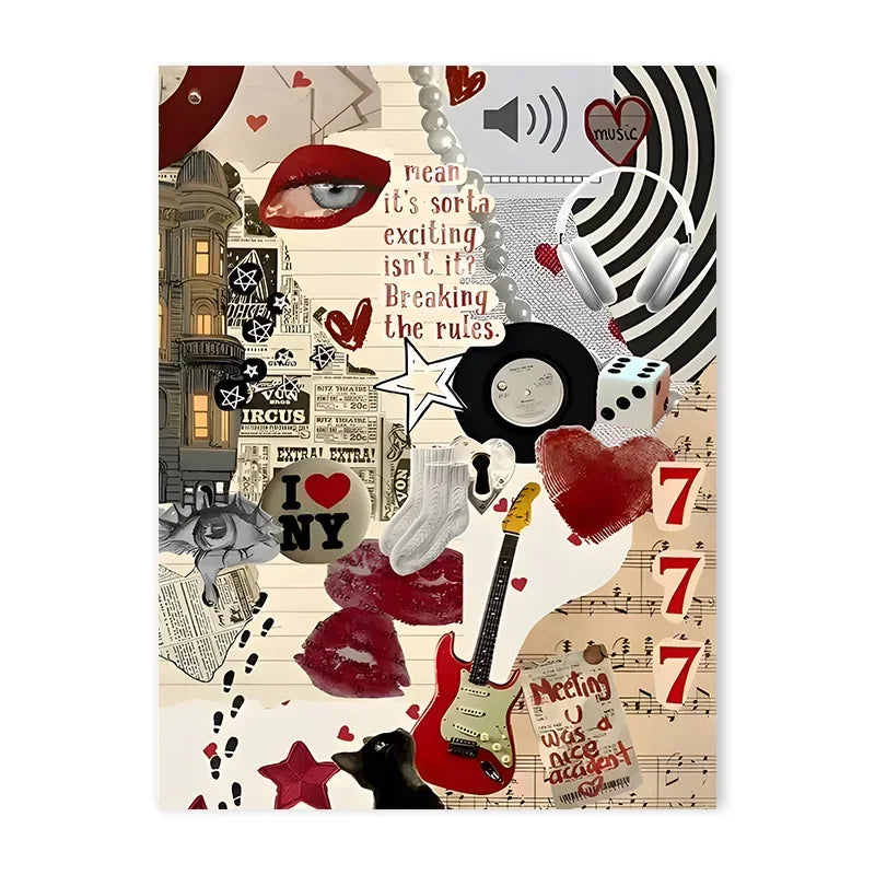 Downtown Girl Aesthetic Print Posters Y2K