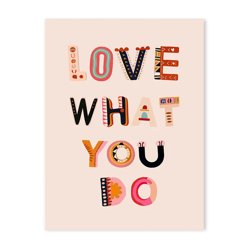 Cute Cartoon Colorful Animal Poster