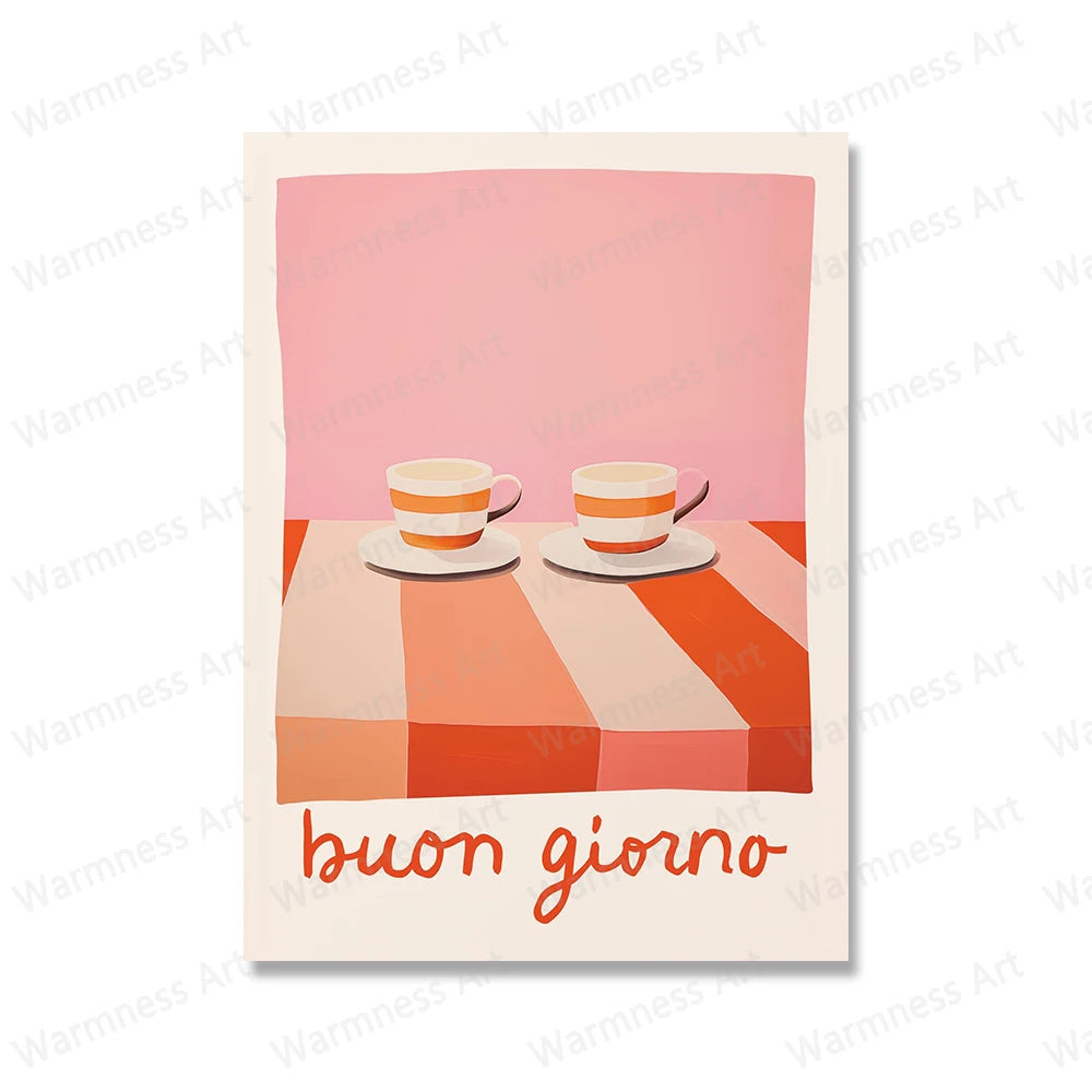 Italian Espresso Coffee Moka Pot Wall Art