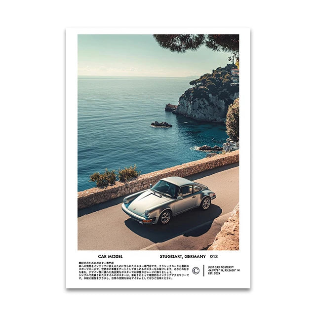 Supercar Canvas Wall Art Print
