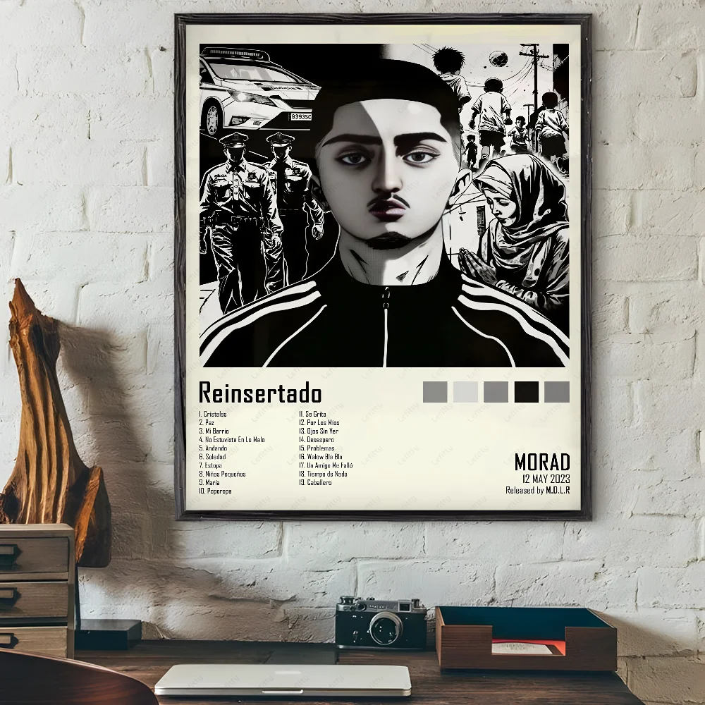 M-Morad M-MDLR M-Morad Album Cover Poster Sticky Wall Art Printing Waterproof Home Living Bed Room Bar Hallway Aesthetic Decor