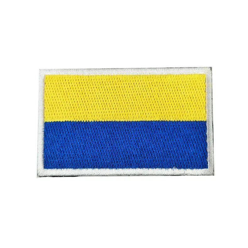Flag Embroidery Patch Russia Spain Turkey France EU Tactical Military Patch Army Backpack Fabric Decoration Patches on Clothes