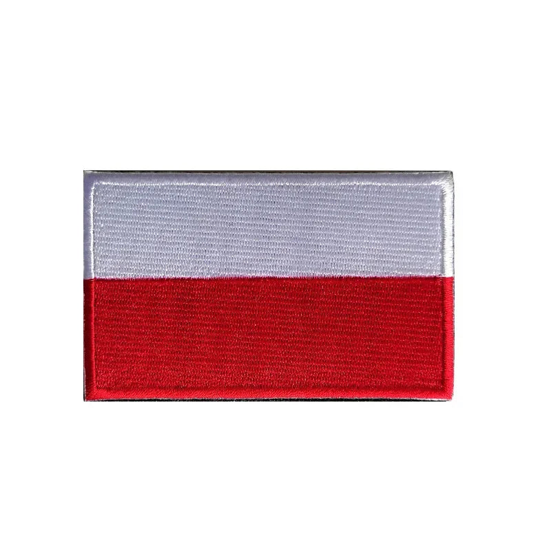 Flag Embroidery Patch Russia Spain Turkey France EU Tactical Military Patch Army Backpack Fabric Decoration Patches on Clothes
