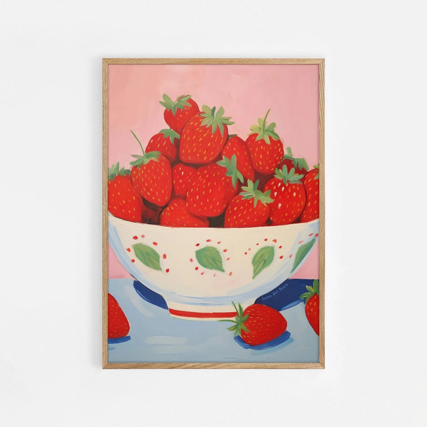 Maximalist Abstract Fruit Wall Art Print