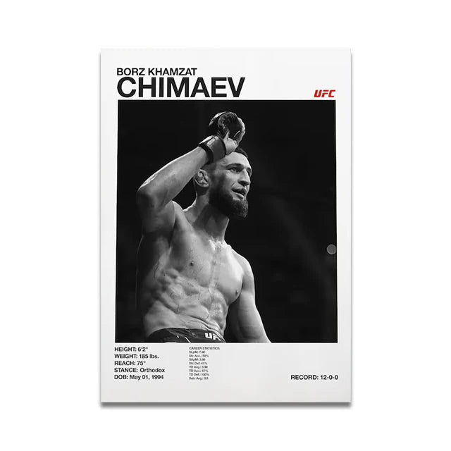 Boxing Fighting Star Canvas Wall Art Print Poster MMA Decorative Painting Home Decor Boxing Lover Gift Unframed