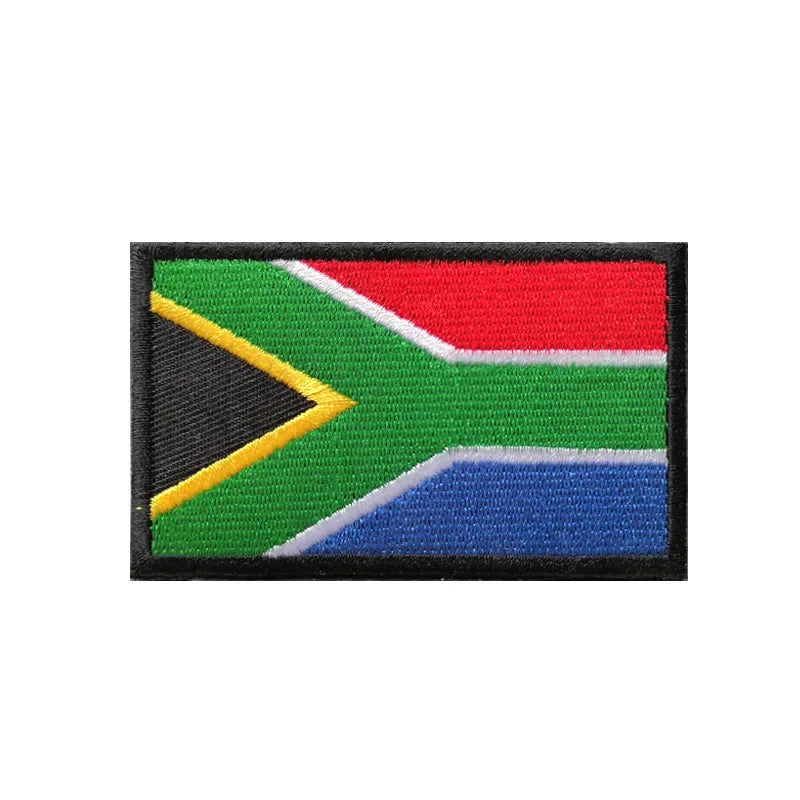 Flag Embroidery Patch Russia Spain Turkey France EU Tactical Military Patch Army Backpack Fabric Decoration Patches on Clothes