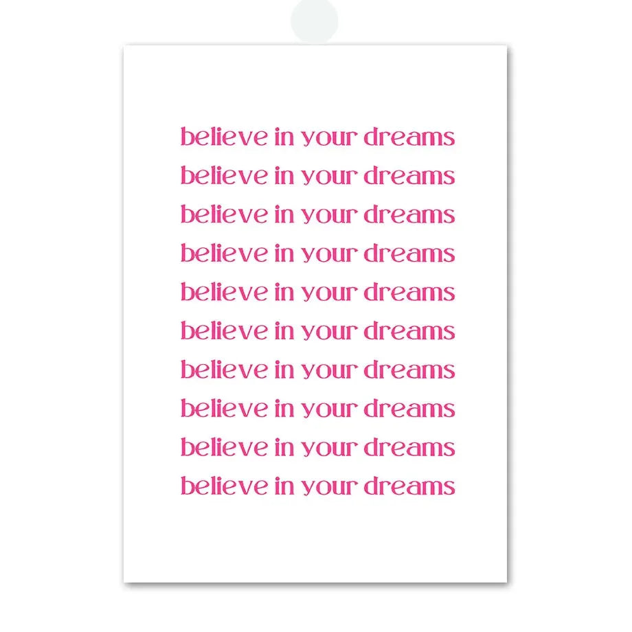 Pink Angel Number Poster