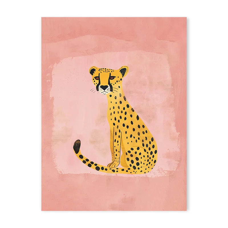 Cute Cartoon Colorful Animal Poster