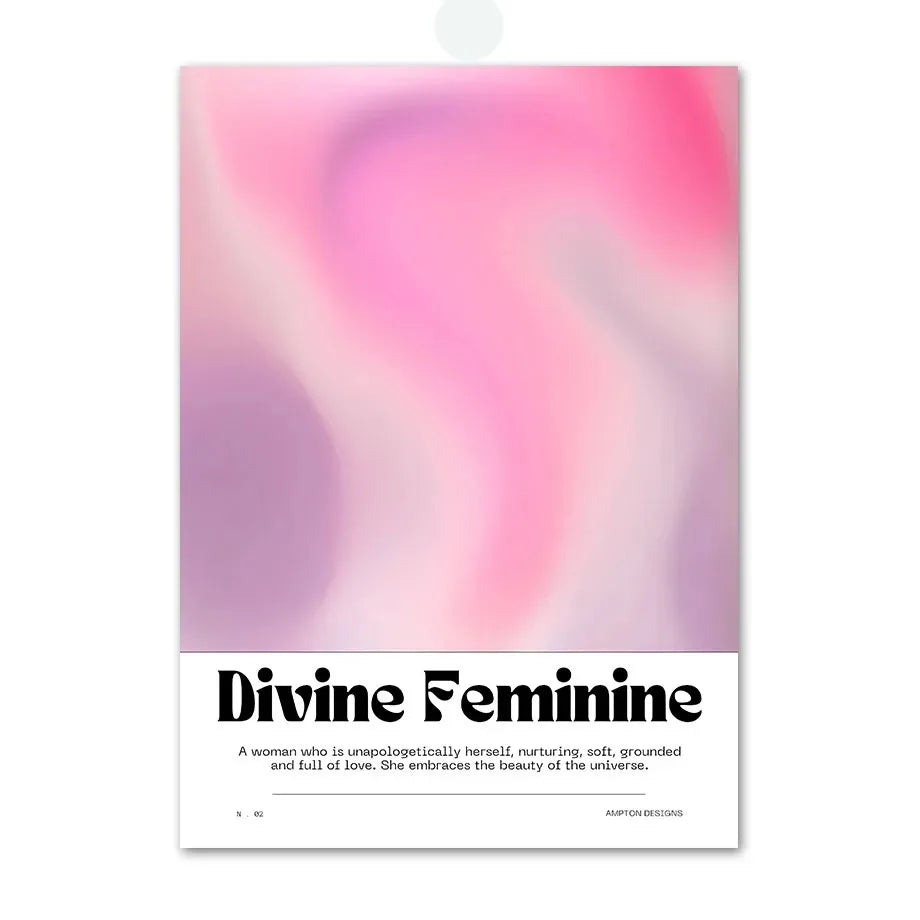 Pink Angel Number Poster