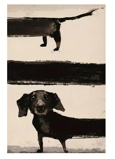 Retro Cute Dachshund Dog