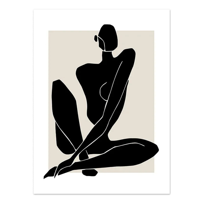 Abstract Boho Geometric Line Posters