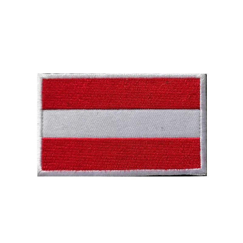 Flag Embroidery Patch Russia Spain Turkey France EU Tactical Military Patch Army Backpack Fabric Decoration Patches on Clothes
