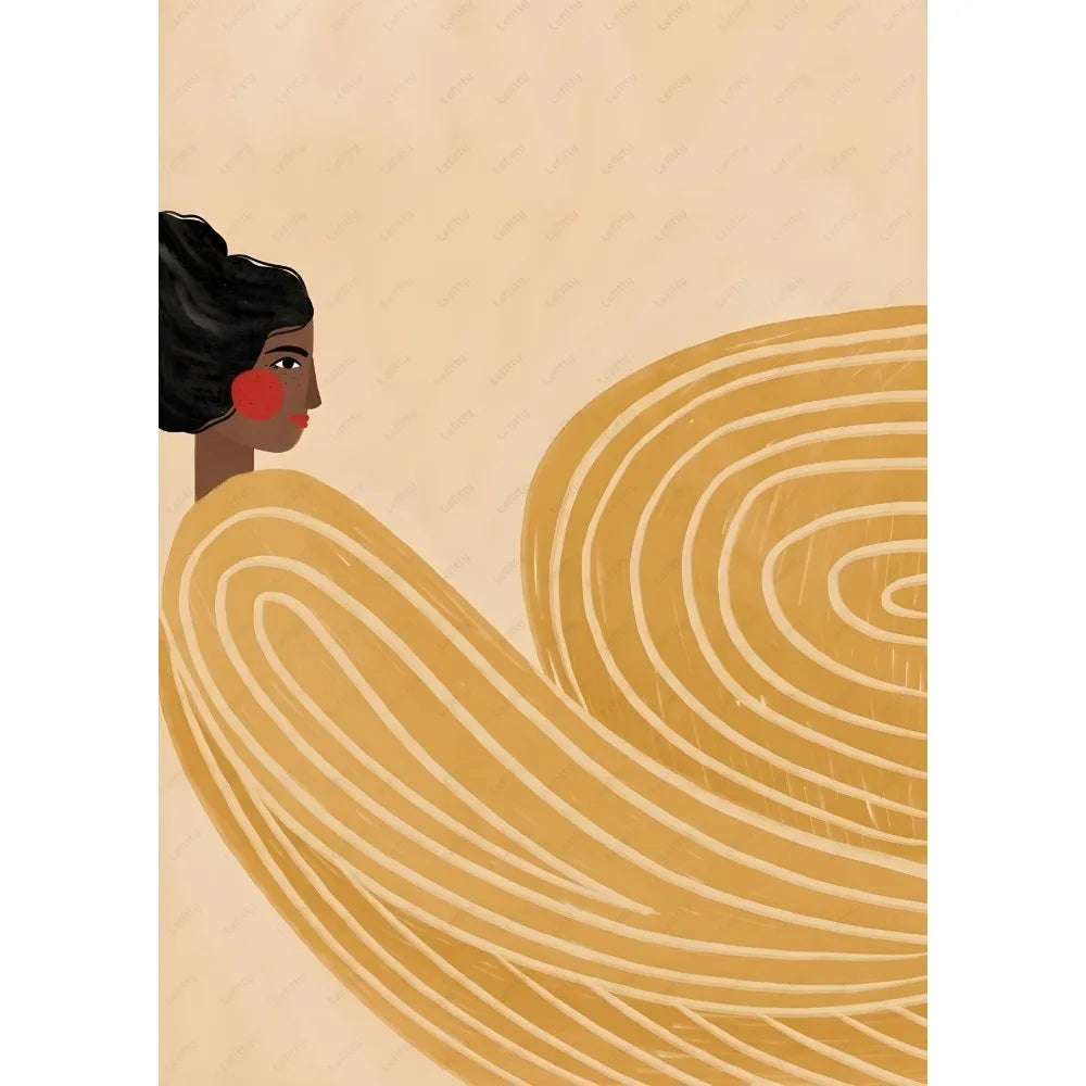 Abstract Woman Art Modern Poster