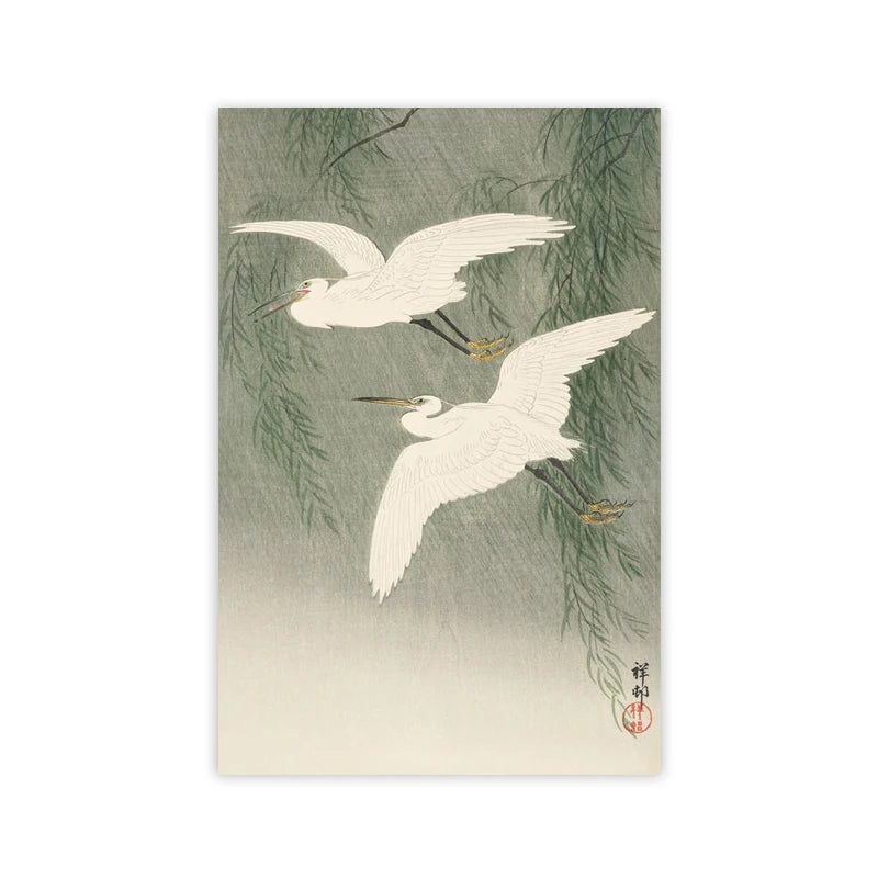 Red Crane Hokusai Eclectic Gallery Poster