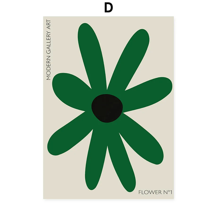 Abstract Mio Flowers Poster